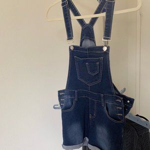 Denim Short Overalls